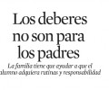 Els deures no són pels pares