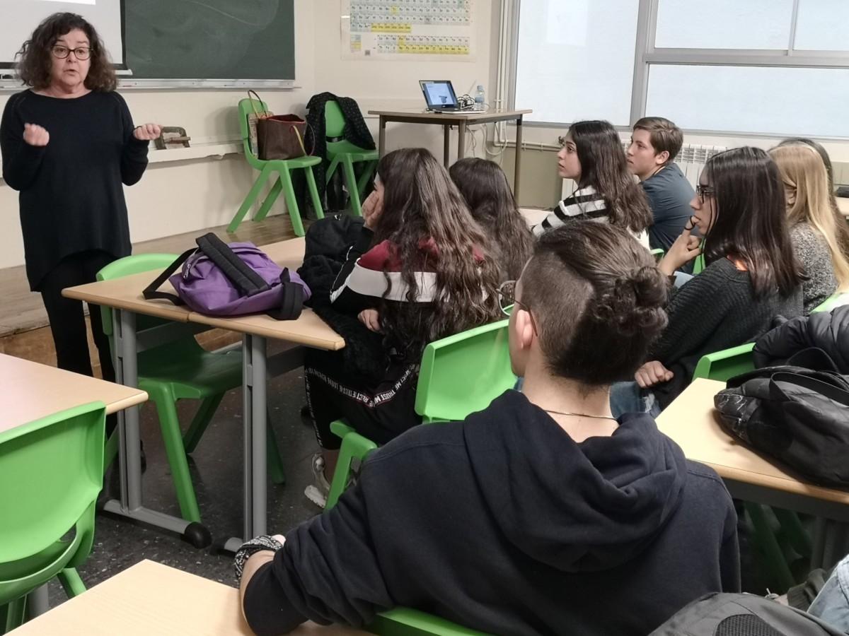 Visita de Glòria Calderón